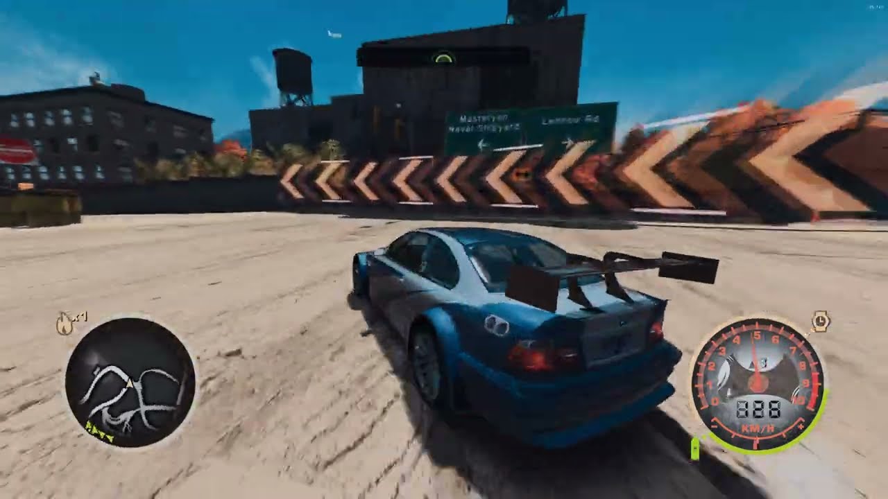 Pure Engine BMW M3 GTR sound no soundtrack - Need for Speed Most Wanted