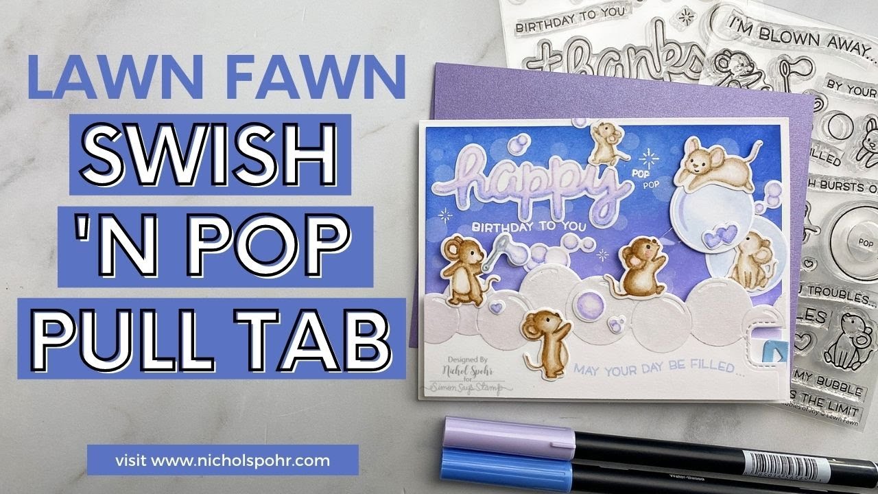 Swish 'n Pop Pull Tab Interactive Card (Lawn Fawn )