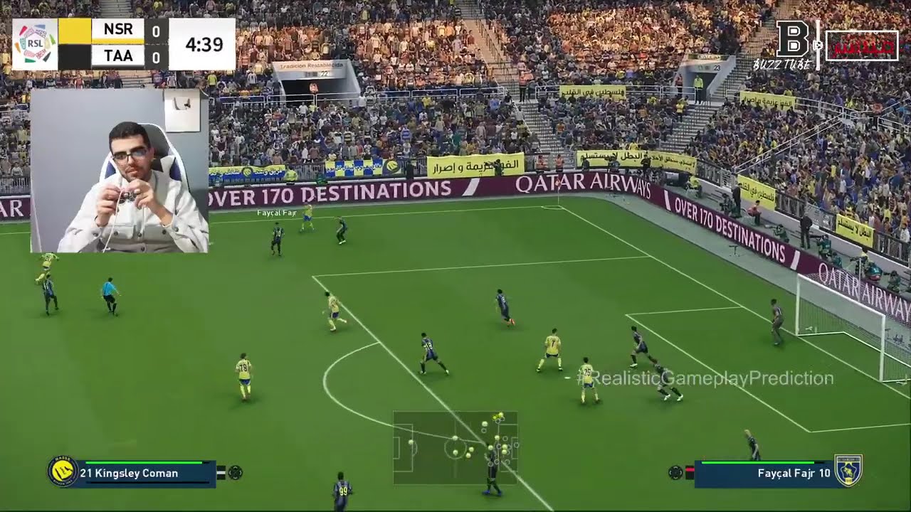 🔴بث مباشر مباراة النصر ضد التعاون | الدوري السعودي 2026 | محاكاة مباراة اليوم