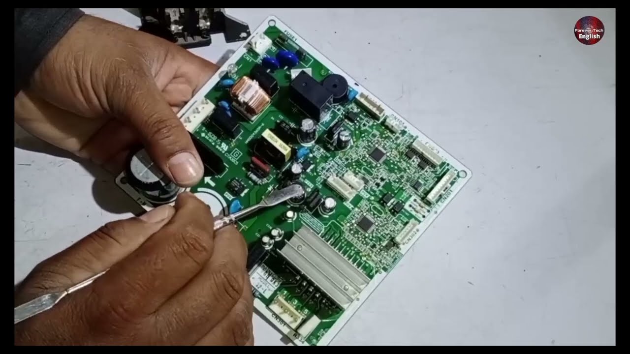شرح كامل لعمل كارت (PCB) ثلاجة نوع هيتاشي (Hitachi) انفيرتر بالتفصيل