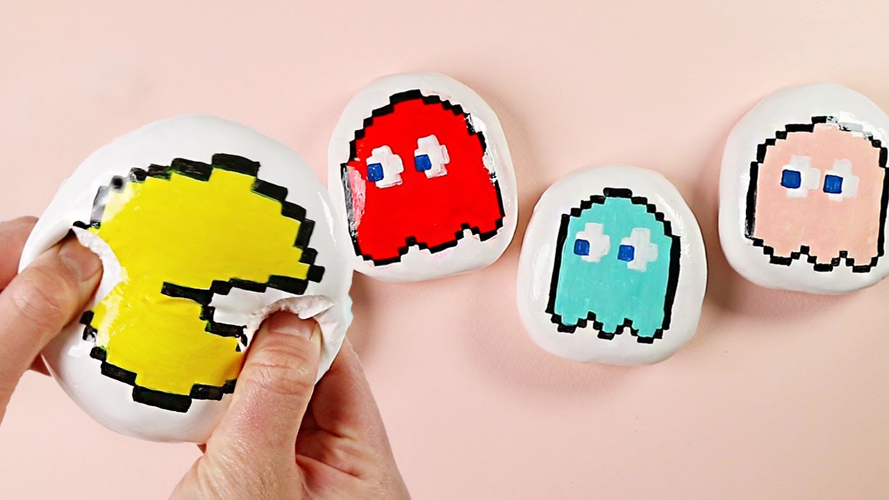 pacman clay cracking ASMR #46 - stress relief , satisfying video