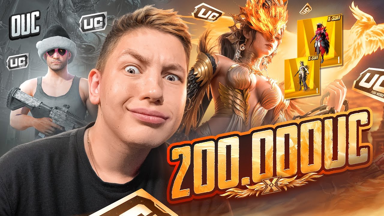 Я СДЕЛАЛ ЭТО! 200.000 UC НА ВОРОНА И НА НОВЫЙ Х КОСТЮМ В PUBG Mobile - ПРОКАЧКА ДО ФУЛА
