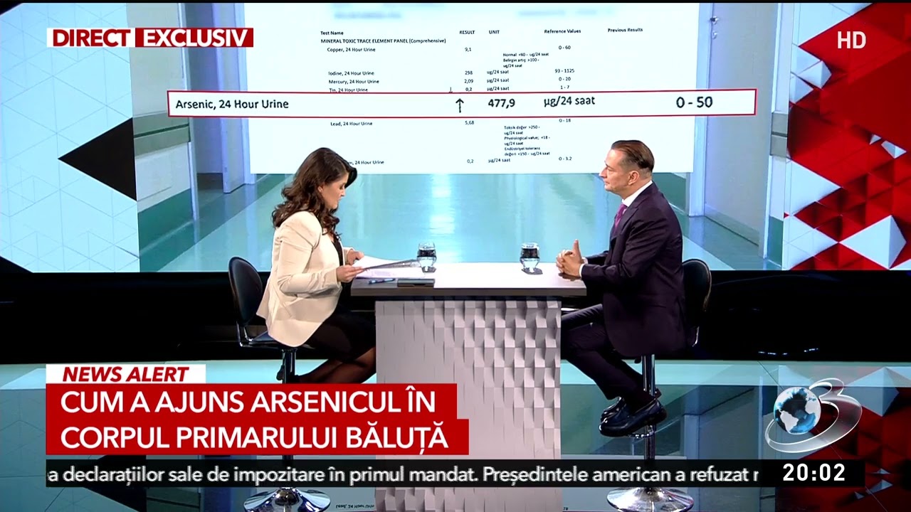 Cât mercur și arsenic au găsit medicii în corpul lui Daniel Băluță
