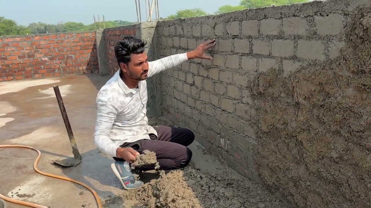 मिस्त्री ने ₹400 में चैलेंज लिया 😱 5 मिनट में दीवार छाप देंगे! 🤑