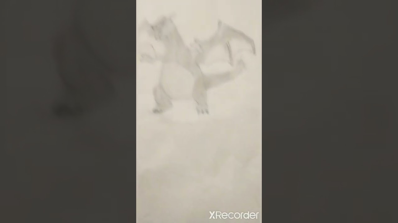 Drawing of shiny Charizard 