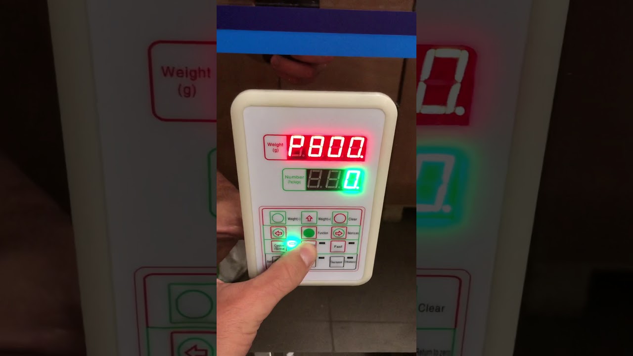 Calibration of automatic scale 1500g