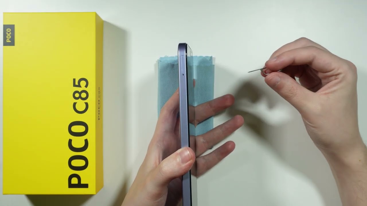 POCO C85: How to Open SIM Tray without SIM Eject Tool