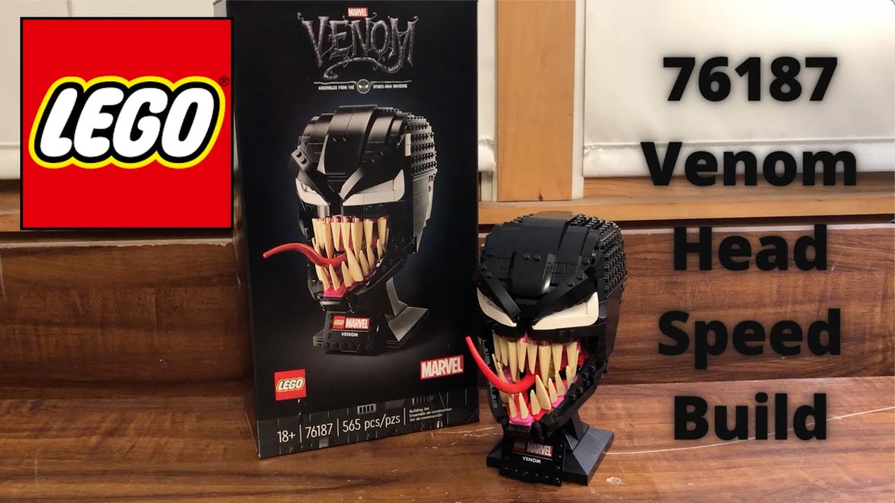 LEGO Marvel 76187 Venom Head/Bust Time-lapse Speed Build