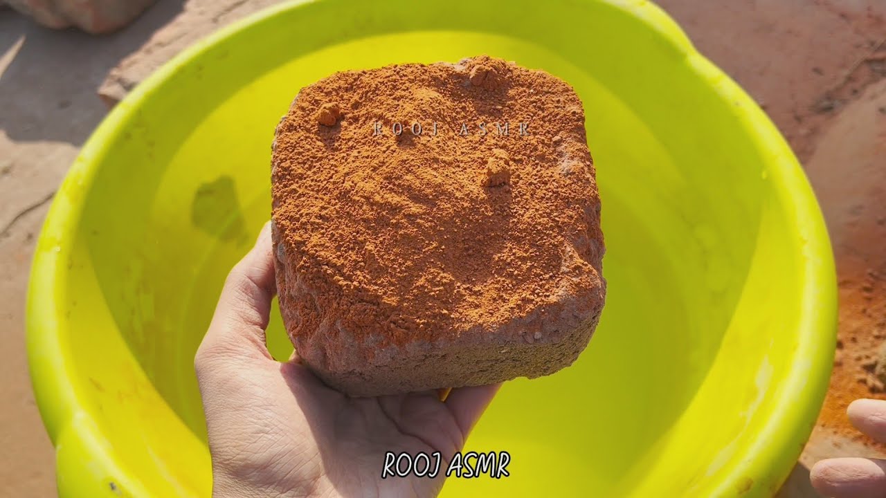 Gritty Everything Sand Cement(Part-1) Dry Floor Crumbles + Palm Crushing🔥Water Crumbles/Dipping💦🤤