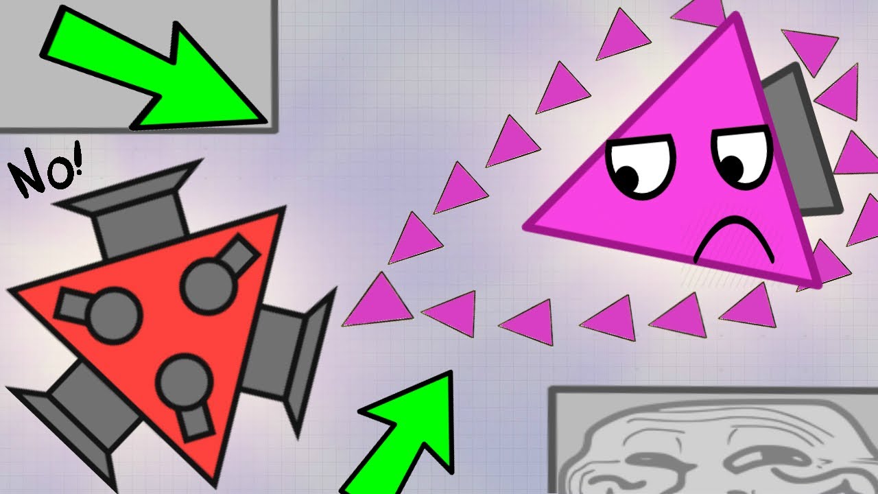 Diep.io TROLLING ALL BOSSES TOP 60% FUNNY MAZE TROLL