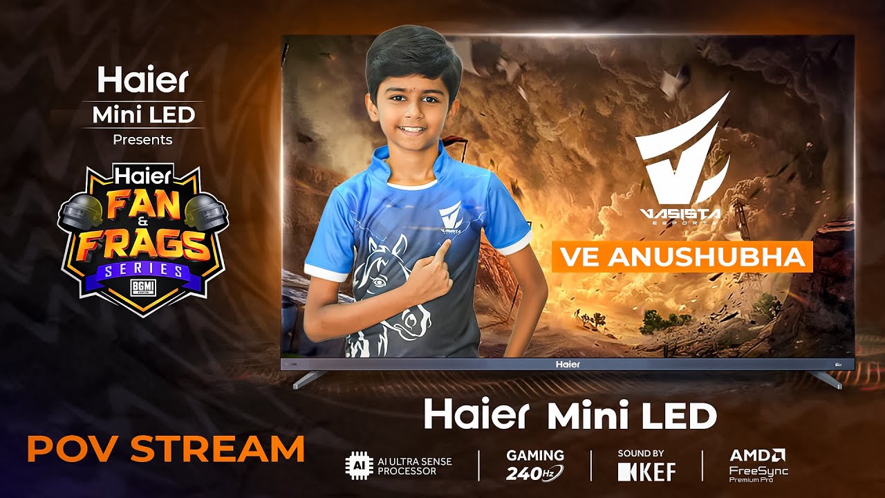 Haier Fan and Frags | BGMI | DAY 1 | POV STREAM #bgmi #pubg #bgmilive @AnuShubhaLive