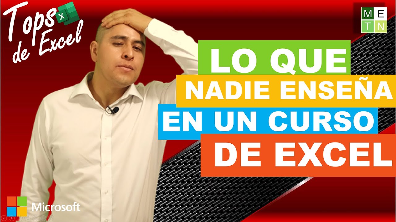 5 COSAS que NO NOS ENSEÑAN en un CURSO DE EXCEL 📊 | TOPS DE EXCEL 6 🏆