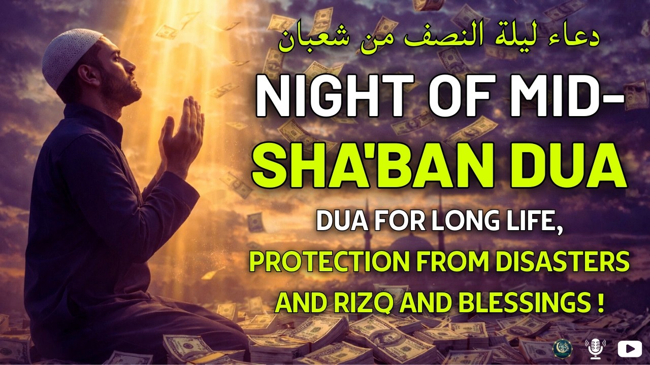Night of Mid-Sha'ban Dua | Dua For Long Life, Protection From Disasters And Rizq And Blessings!