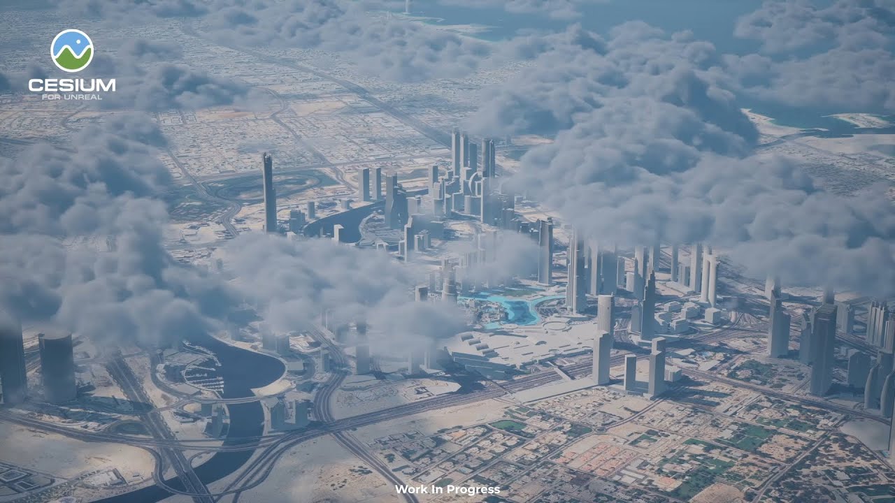 Cinematic Test with Unreal Engine & Cesium | Ultra Dynamic Sky | Dubai City