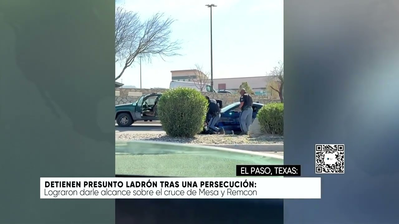 Detienen presunto ladrón tras una persecución