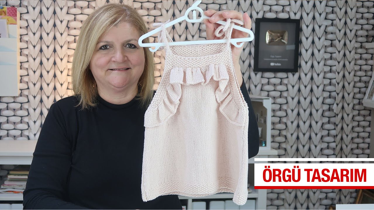 Örgü ile Fırfırlı Jile Nasıl Örülür? Pirinç ve Düz Örgü ile Örgülen Örgü Modelleri