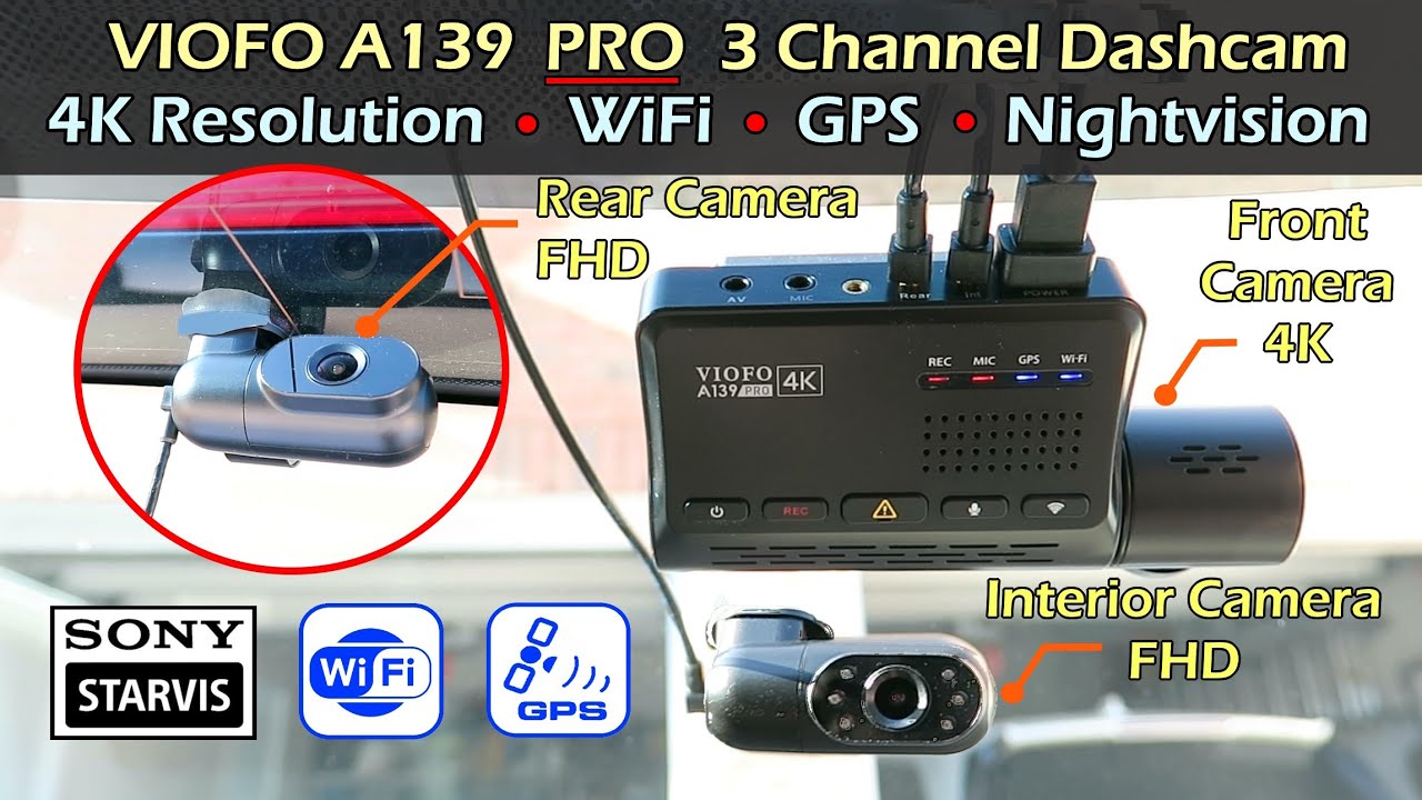 NEW! VIOFO A139 PRO [4K] 3 Channel Dashcam FULL REVIEW