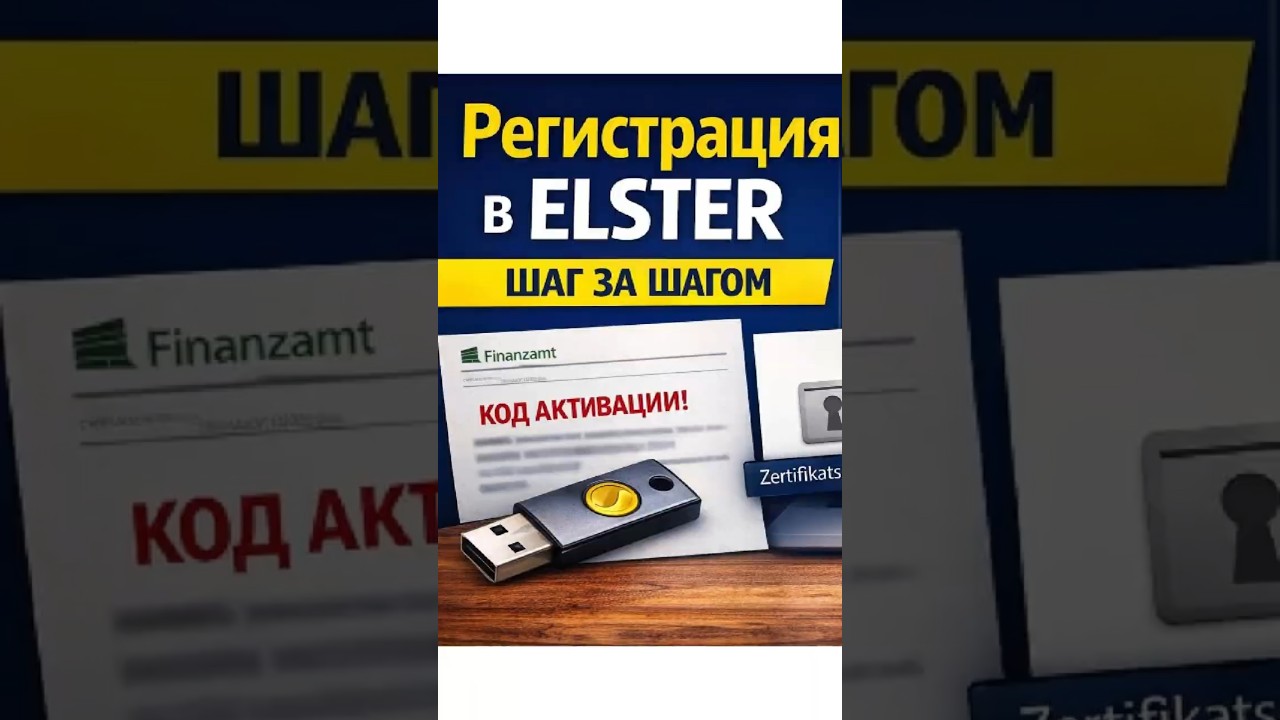ELSTER регистрация 🔑 Часть 1 | Zertifikatsdatei