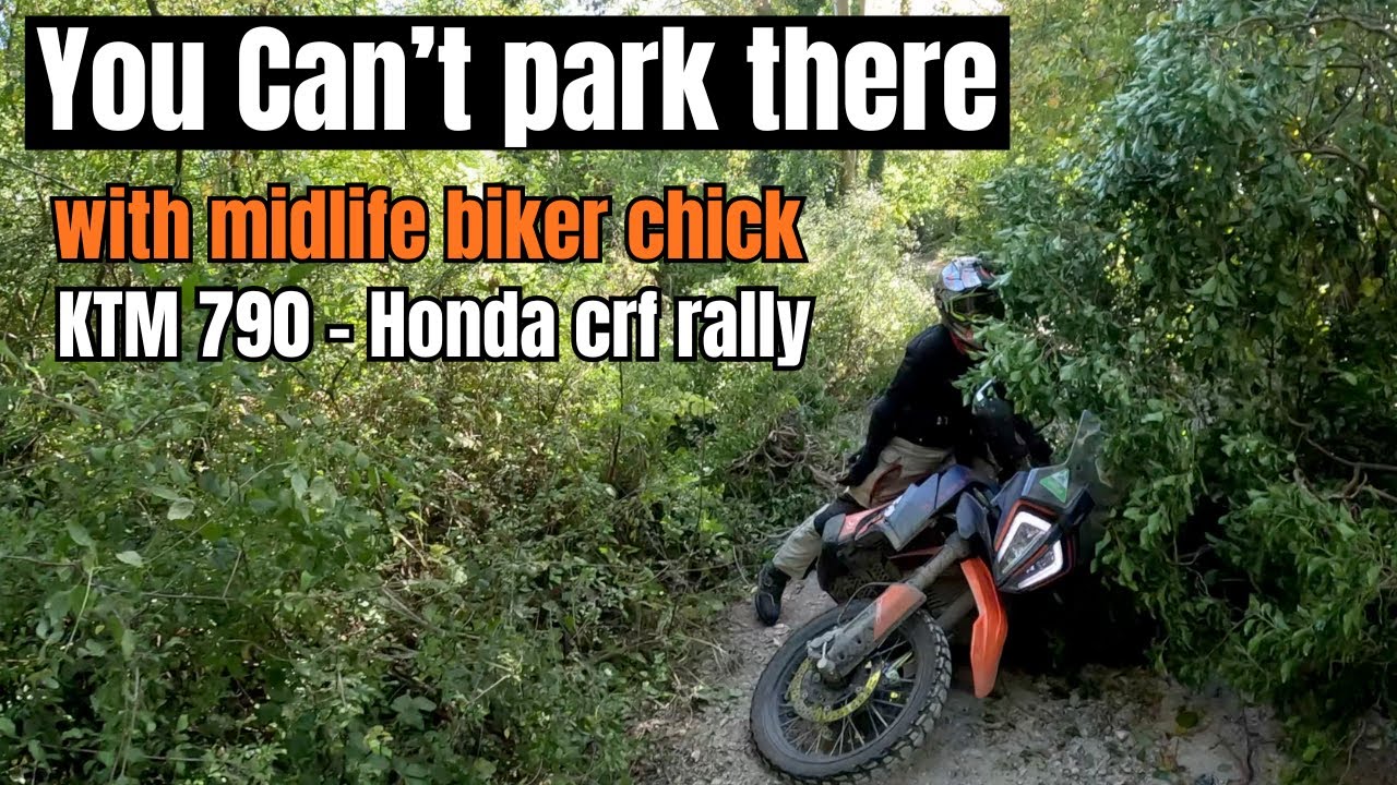 парковаться там нельзя | ралли KTM 790 и Honda CRF250 | веселый день
