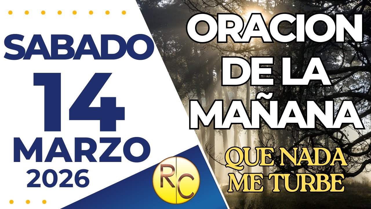 Oración del día Sábado 14 de marzo de 2026 | Exodo 23: 25