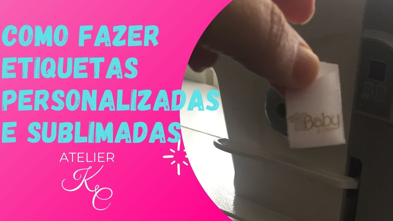 COMO FAZER ETIQUETAS SUBLIMADAS EM FITA DE CETIM PARA SEUS PRODUTOS