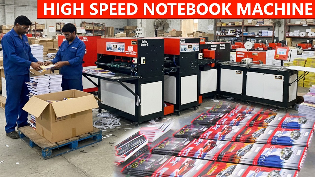 High Speed Notebook Machine लगाए | कम पूँजी में शुरू करें Notebook Making Business, Notebook Factory