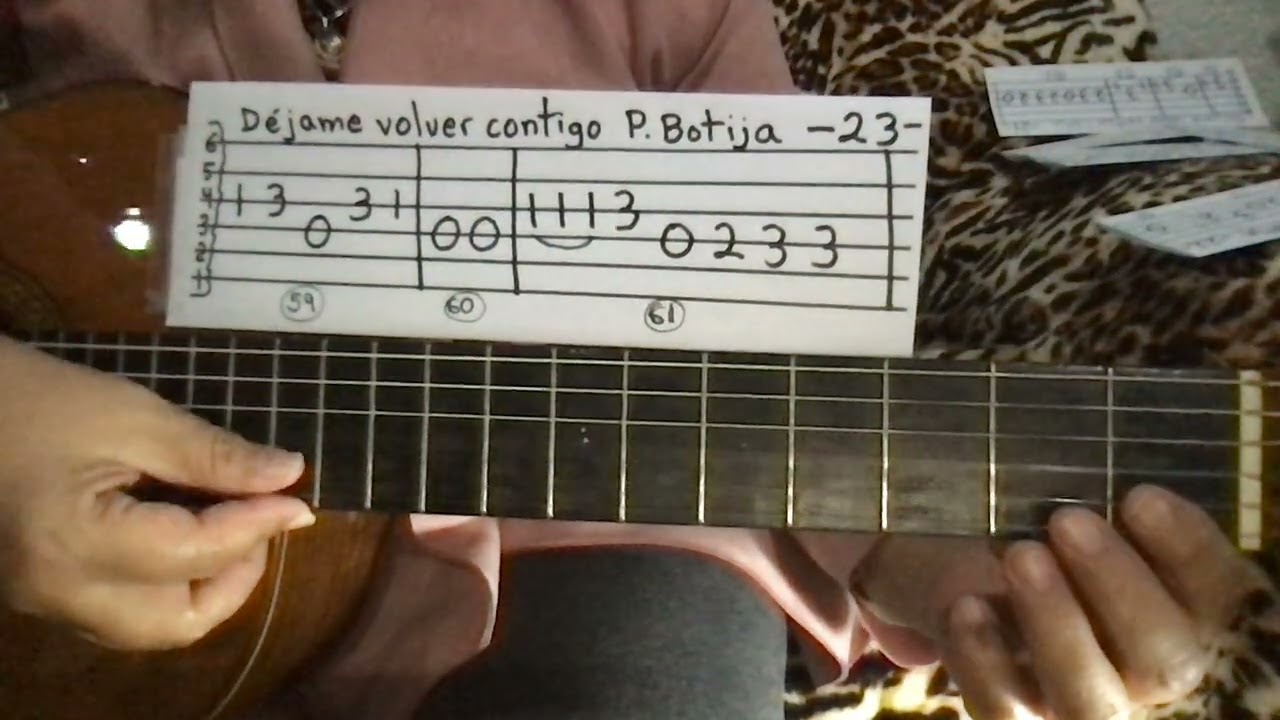 COMO TOCAR EN GUITARRA DÉJAME VOLVER CONTIGO FINAL