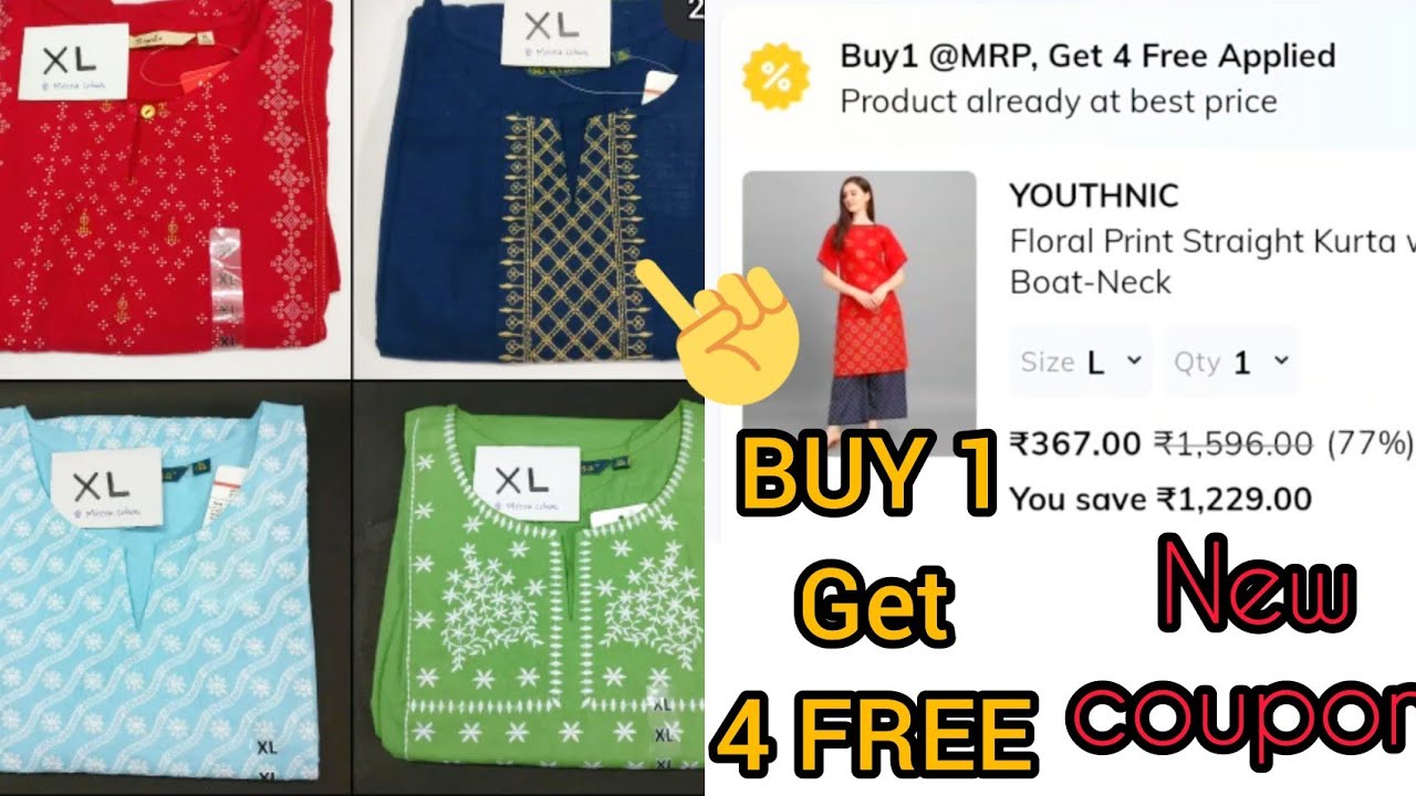 AJIO BUY 1 GET 4 FREE OFFER🔥 | AJIO BIG star SALE OFFER😍 | HOW TO PURCHASE BUY 1 GET 4 FREE ON AJIO