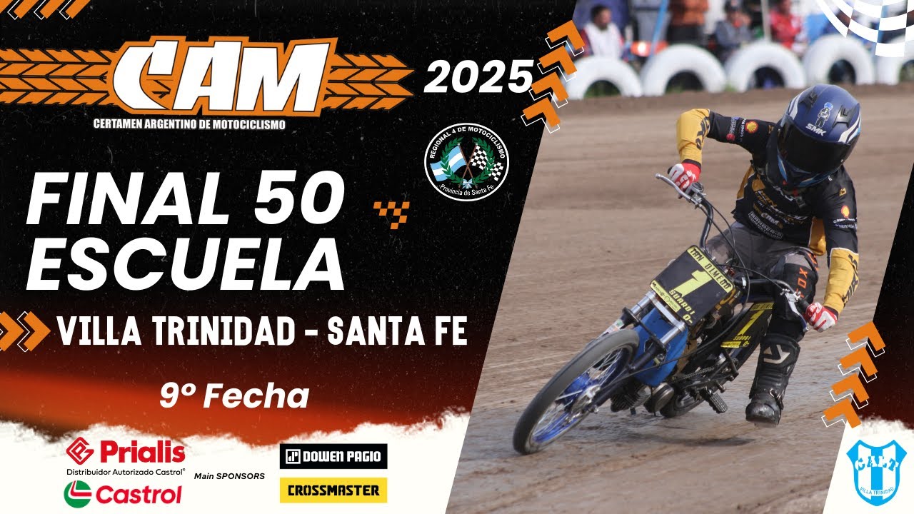 50cc ESCUELA - FINAL COMPLETA - 9a Fecha - CAM Villa Trinidad 2025