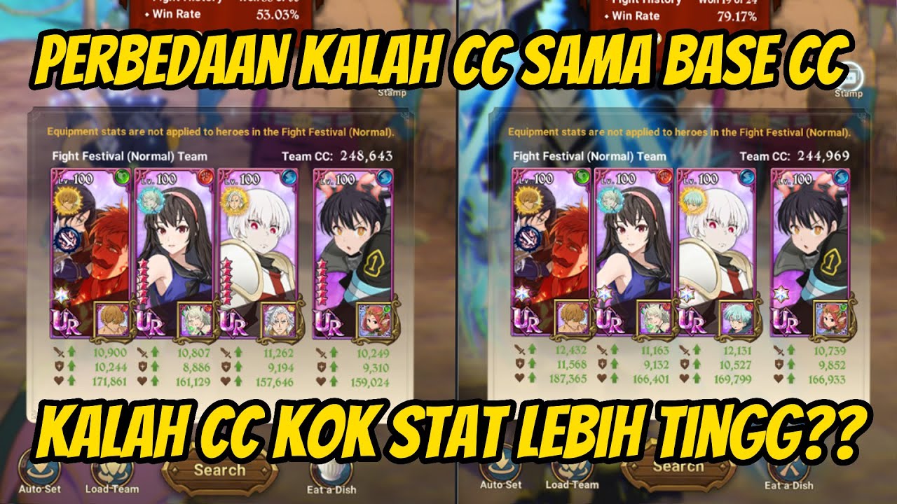 Kalah cc ❌️ kalah base cc ✅️ bedanya apa? Simak Supaya Ga DiBODOHI Orang !! - Seven Deadly Sins