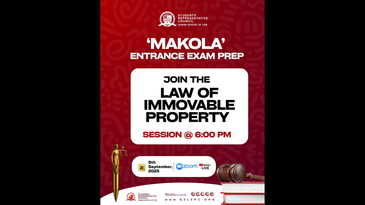 MAKOLA ENTRANCE EXAM PREP (LAW OF IMMOVABLE PROPERTY)