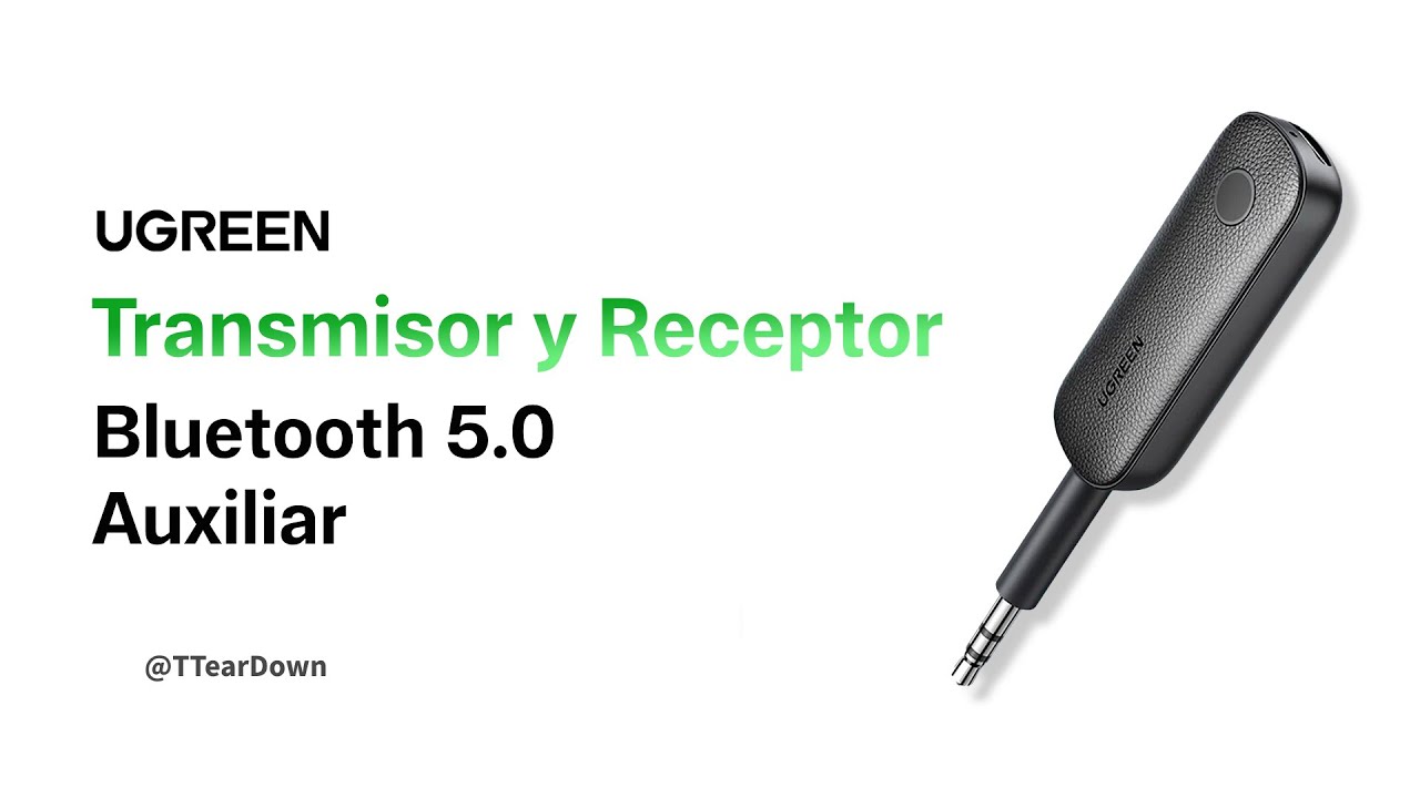 Ugreen Transmisor y Receptor de Audio Bluetooth 5.0 Auxiliar