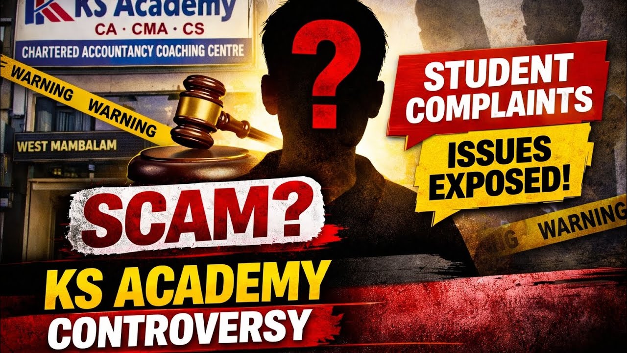 ⚠️ Student-Reported Issues & Online Discussions AboutKS Academy (Chennai)