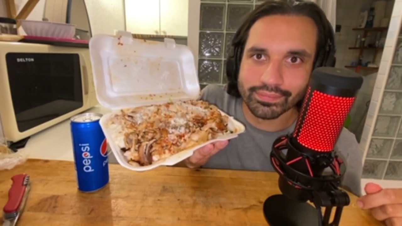 1 kg gyros tál mukbang ASMR