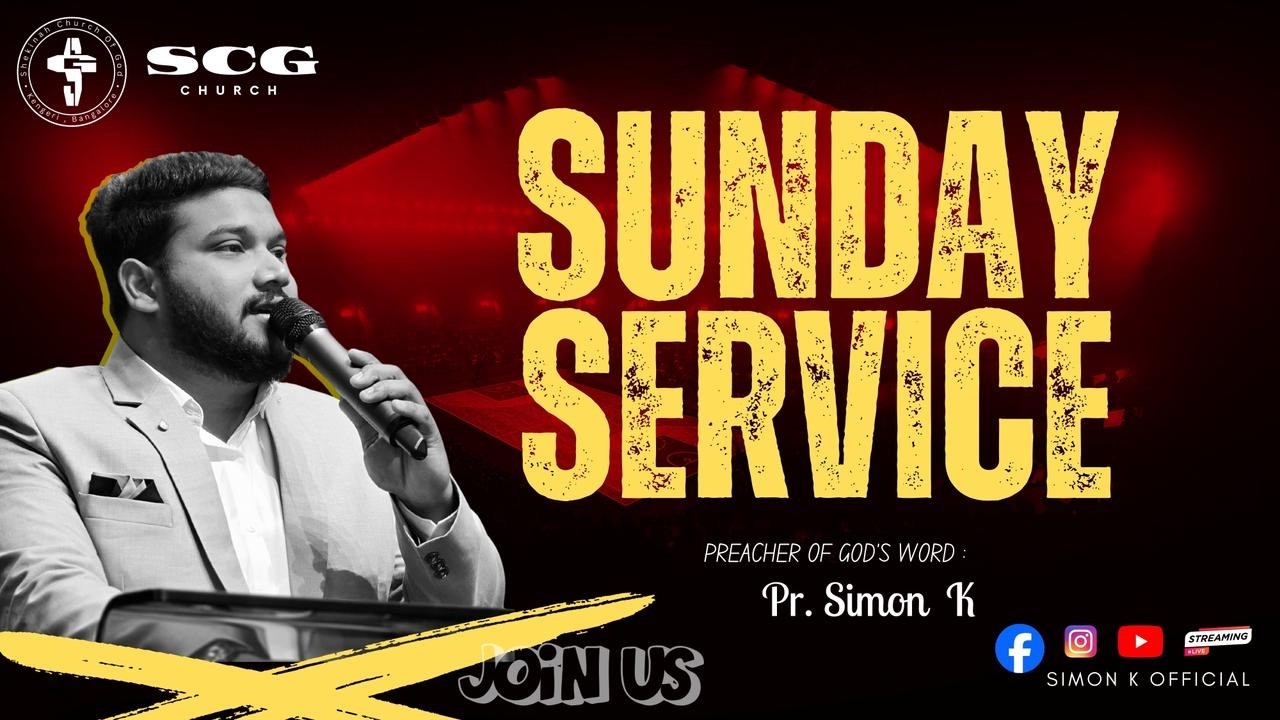 🔴Live || Shekinah Church of God || Sunday Service || Pr.Simon K || Bangalore