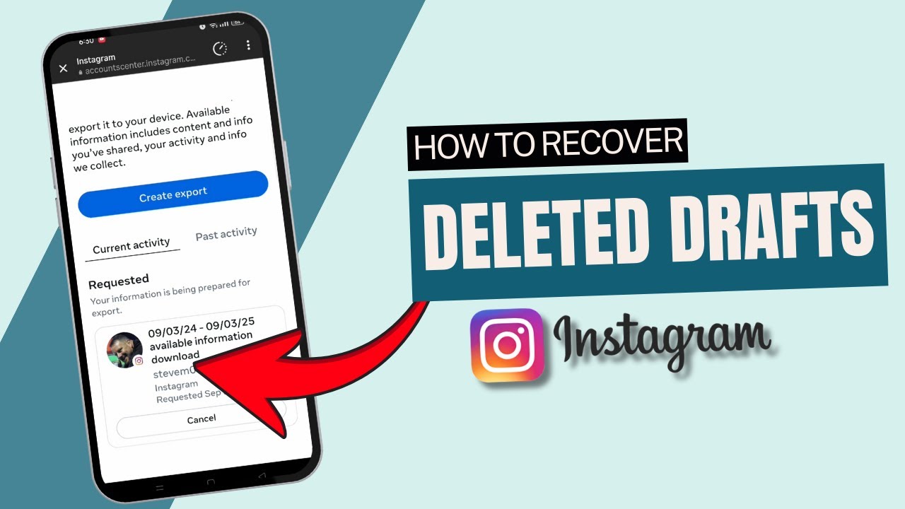 Как восстановить удаленные черновики в Instagram?
