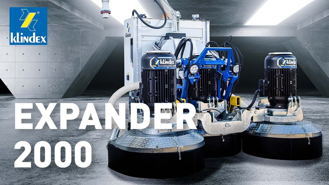 Expander 2000 Floor Grinder and Polishing Machine | 3 Heads 750mm  | Remote Controlled