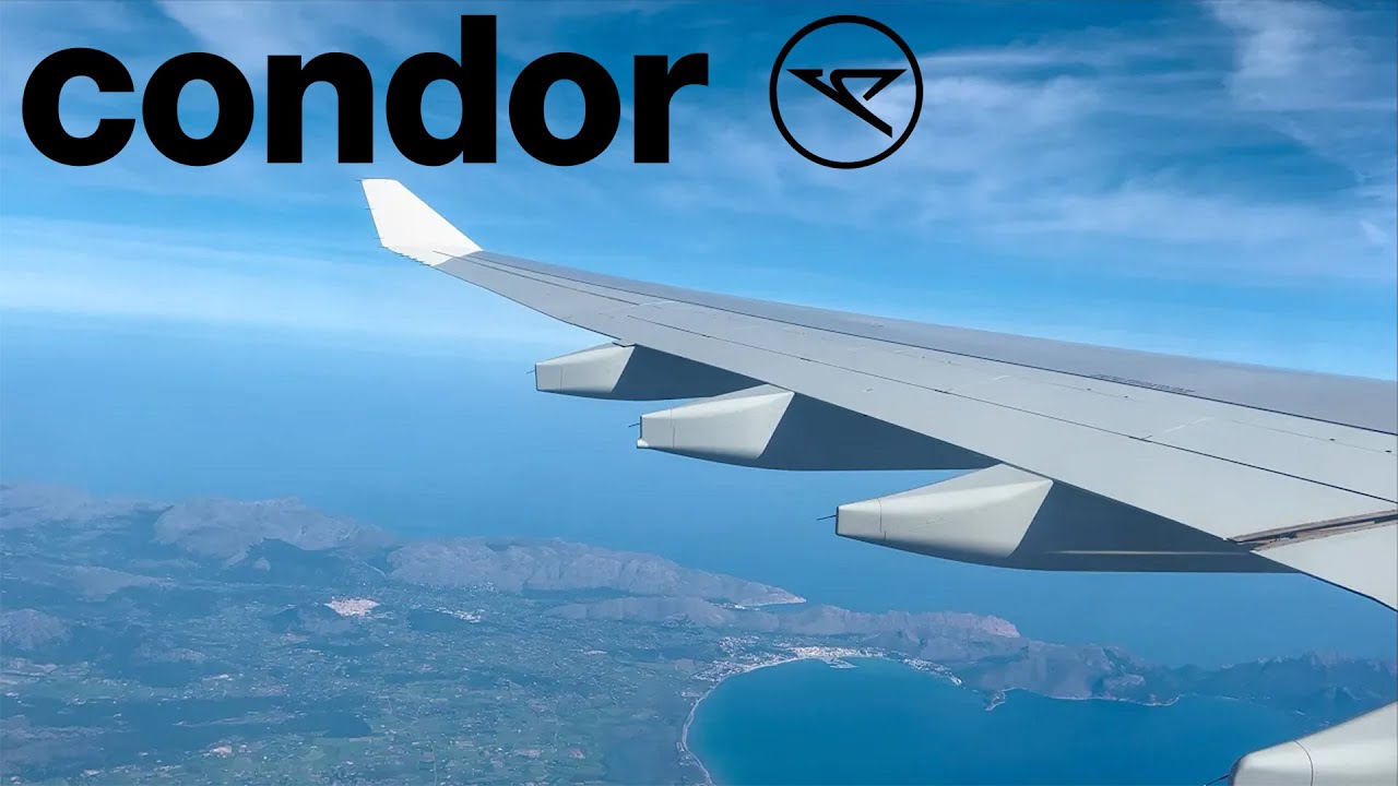 FULL FLIGHT - 4K⁶⁰ - Condor A330-243 - Palma de Mallorca (PMI) to Frankfurt (FRA) - DE1503