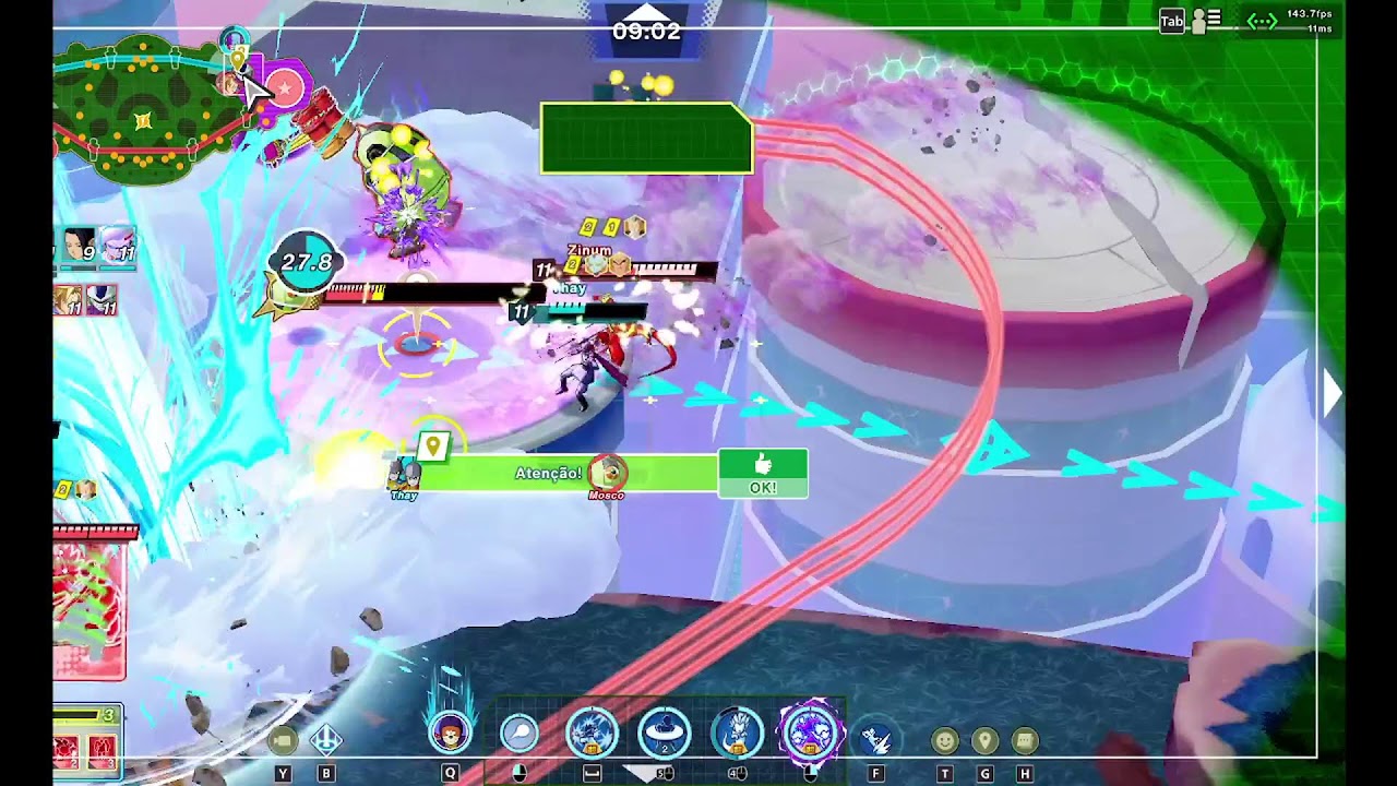 jogando Dragon Ball Gekishin Squadra