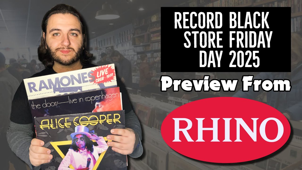 Анонс Black Friday 2025 ко Дню музыкального магазина от Rhino Records — Элис Купер, Doors, Ramone...
