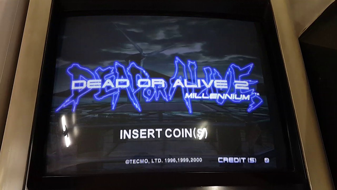 [no demo suound] doa 2 millennium arcade machine