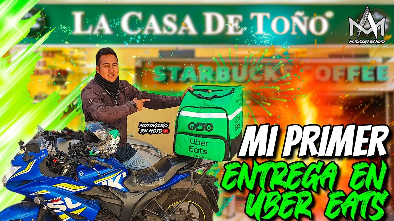 Mi PRIMER entrega en UBER EATS 😱😱 - Guía para empezar a trabajar en Uber Eats 💸💸💰💰