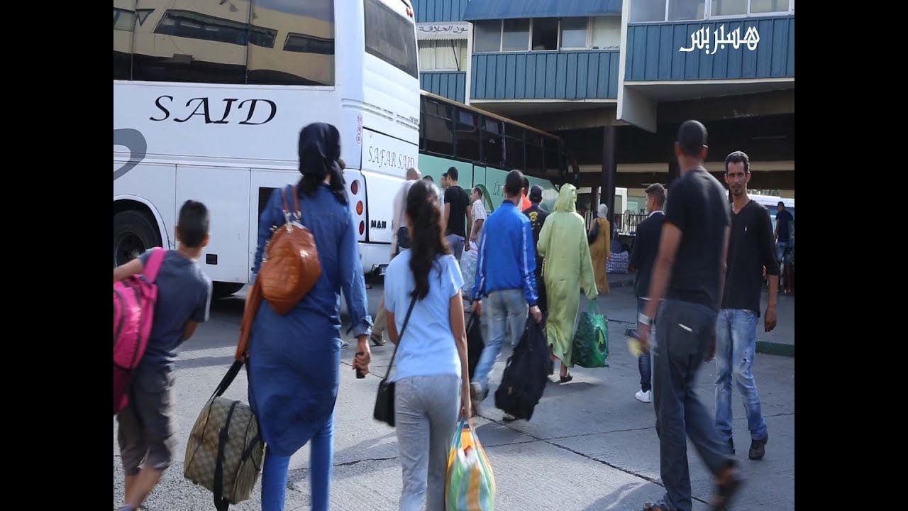 هكذا تبدو أجواء محطة القامرة بالرباط في أيام العيد