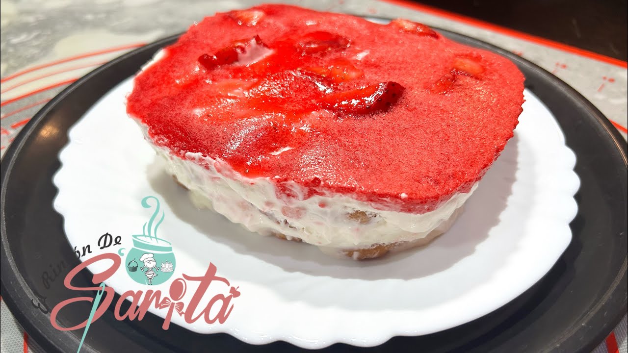 Tiramisú Frio de Fresa #reposteandoconsarita