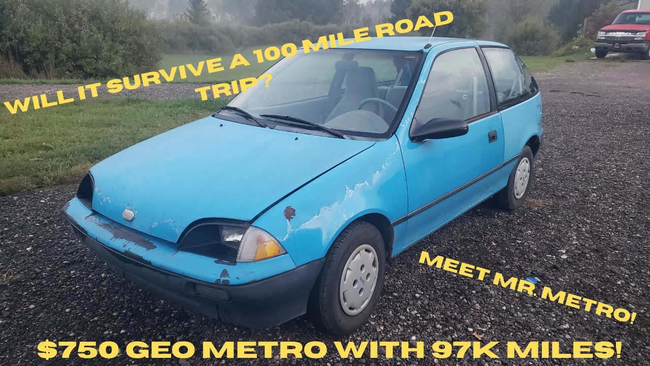 КУПИТЬ ПОВРЕЖДЕННЫЙ GEO METRO 1993 ГОДА ВЫПУСКА ЗА 750 ДОЛЛАРОВ, А ПОТОМ ПРОЕХАТЬ НА НЕМ 100 МИЛЬ...