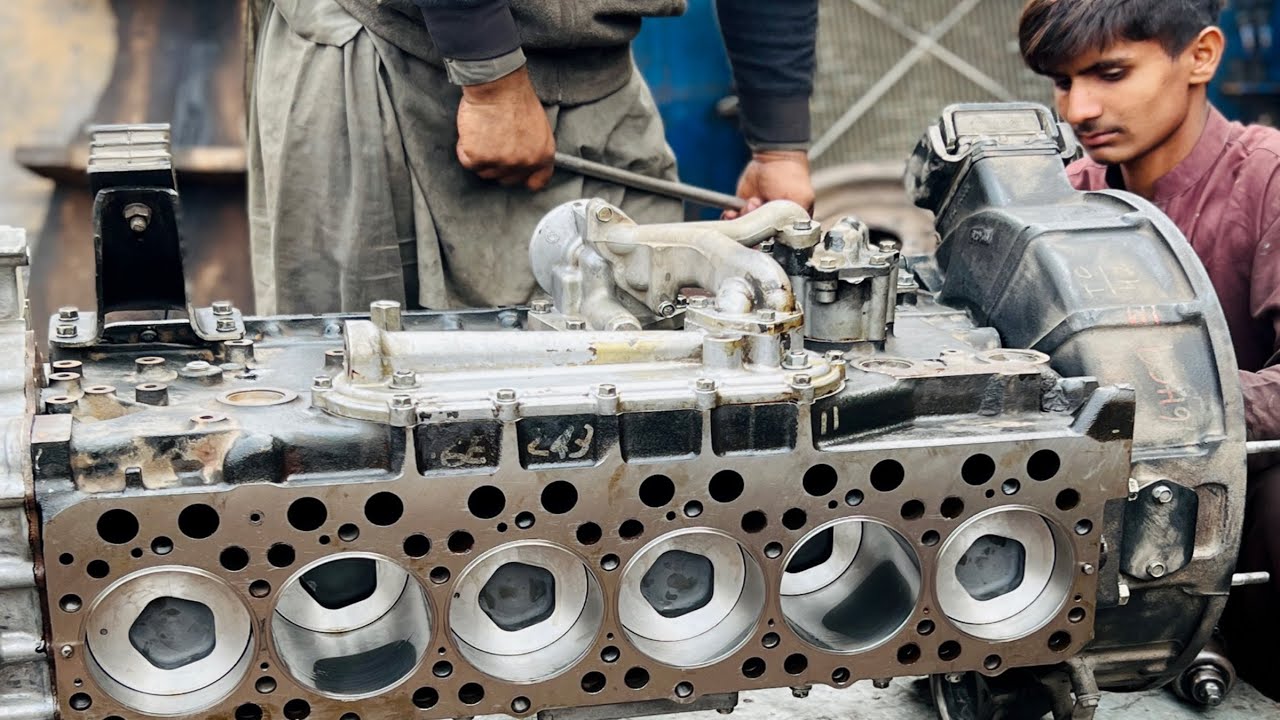 Rebuilding Nissan Diesel Engine Completely | Repair and Restore Nissan Engine Melted Piston