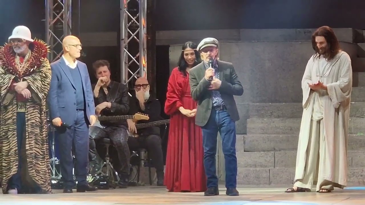 JESUS CHRIST SUPERSTAR  Teatro Sistina 240320 il passaggio tra Ted Neeley  e Lorenzo Licitra