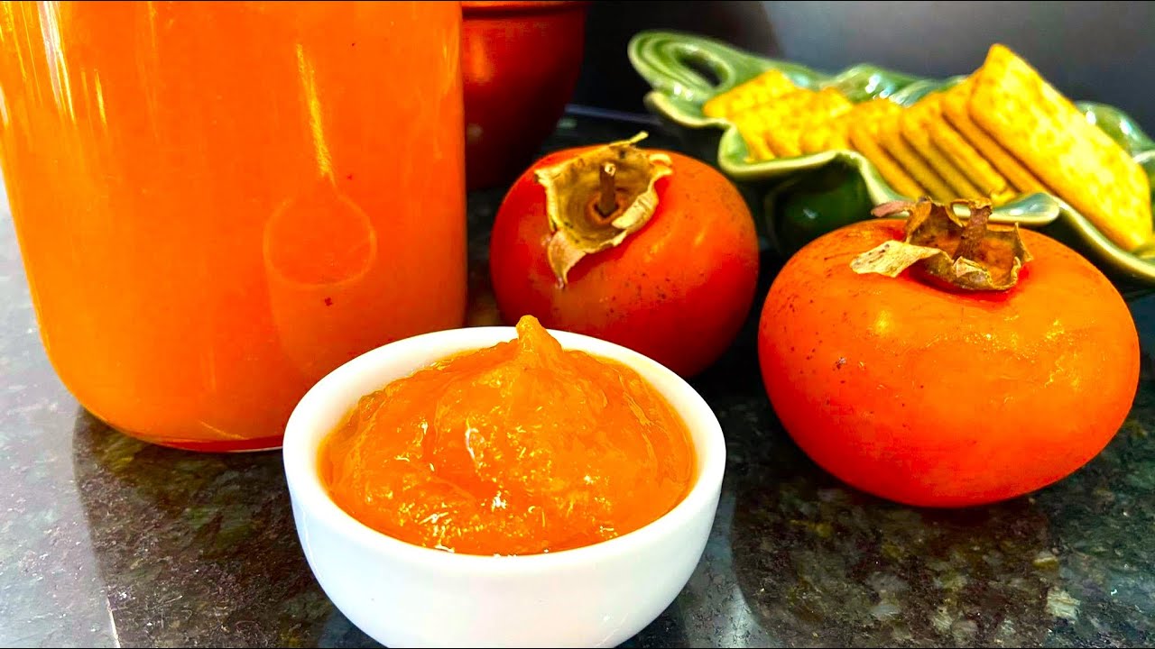 GELEIA DE CAQUI FÁCIL RÁPIDA E DELICIOSA