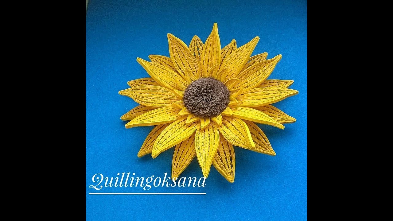 Подсолнух квиллинг часть 1/sunflower quilling part 1/ Подготовка лепестка / мастер-класс/ tutorial/