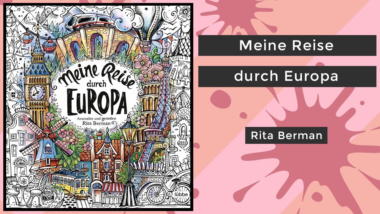 Meine Reise durch Europa - Rita Berman || Coloring Book Flip (German)